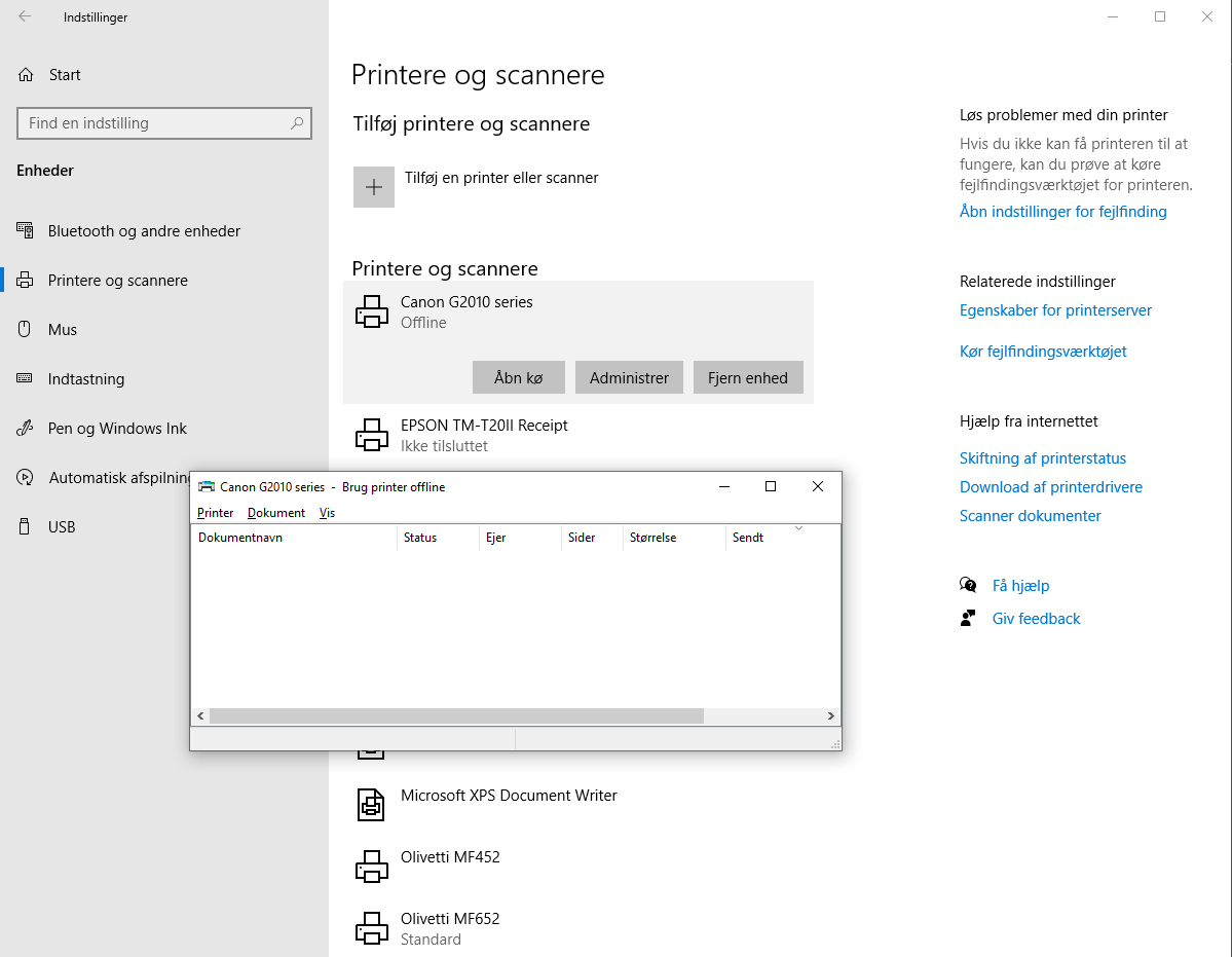 Lær hvordan du løser Printeren er offline problemet